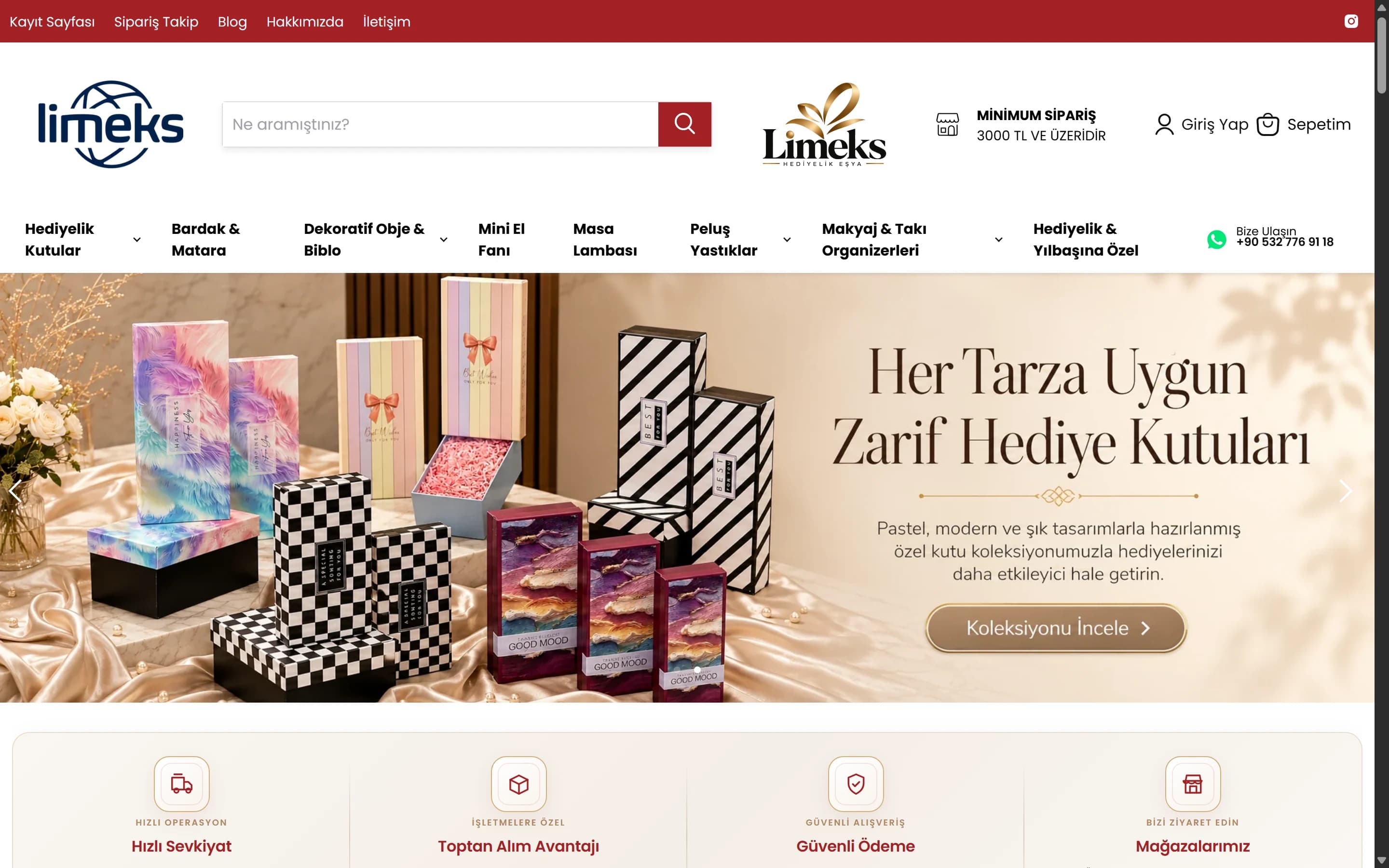 Limeks Hediyelik proje görseli