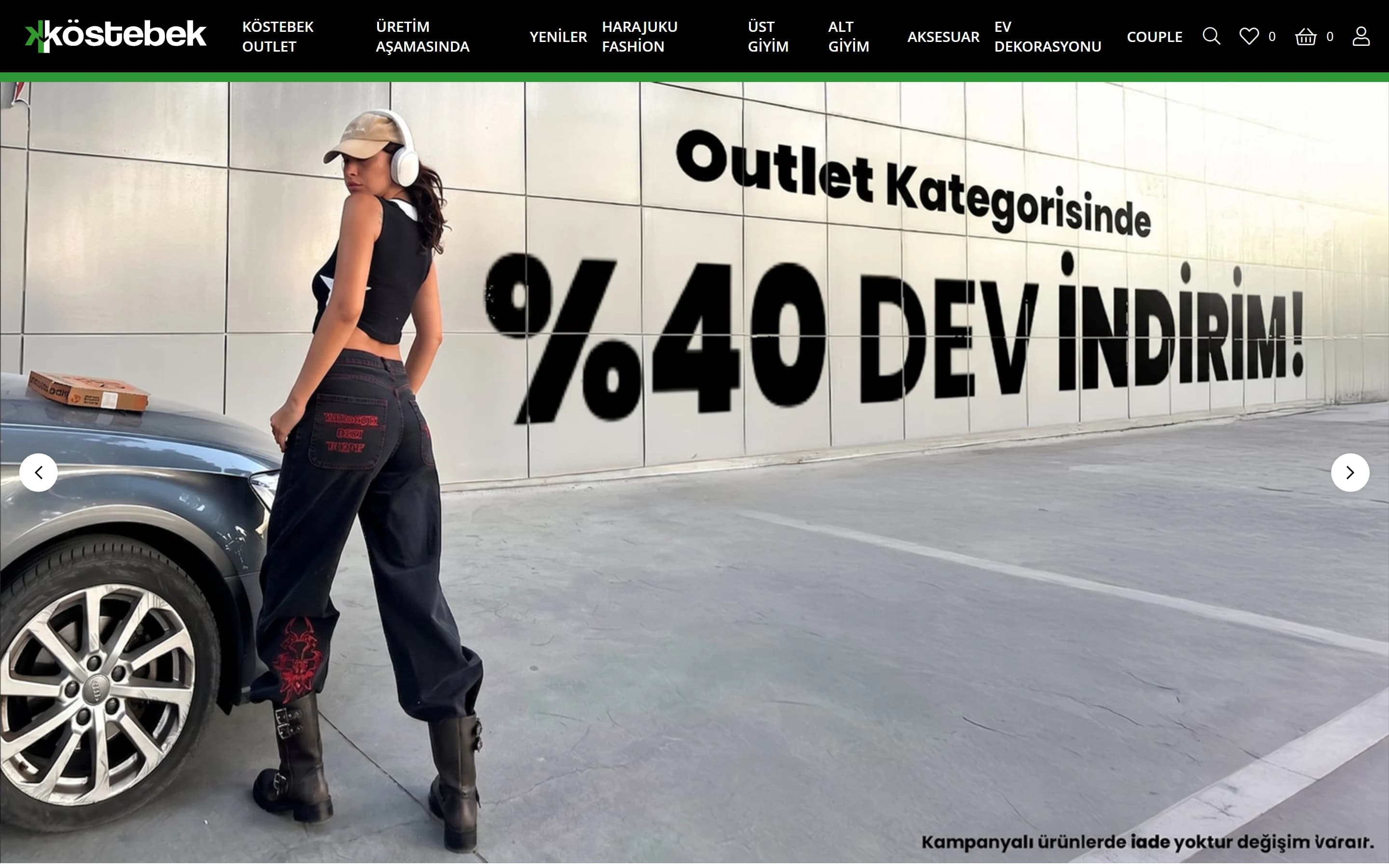 Köstebek web sitesi ekran görüntüsü